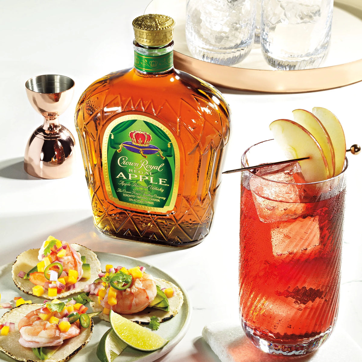 Regal Apple Flavored Whisky, 750 mL, 35% ABV O555