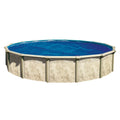 24' Blue/Black Round Solar Pool Cover 12 Mil J393711