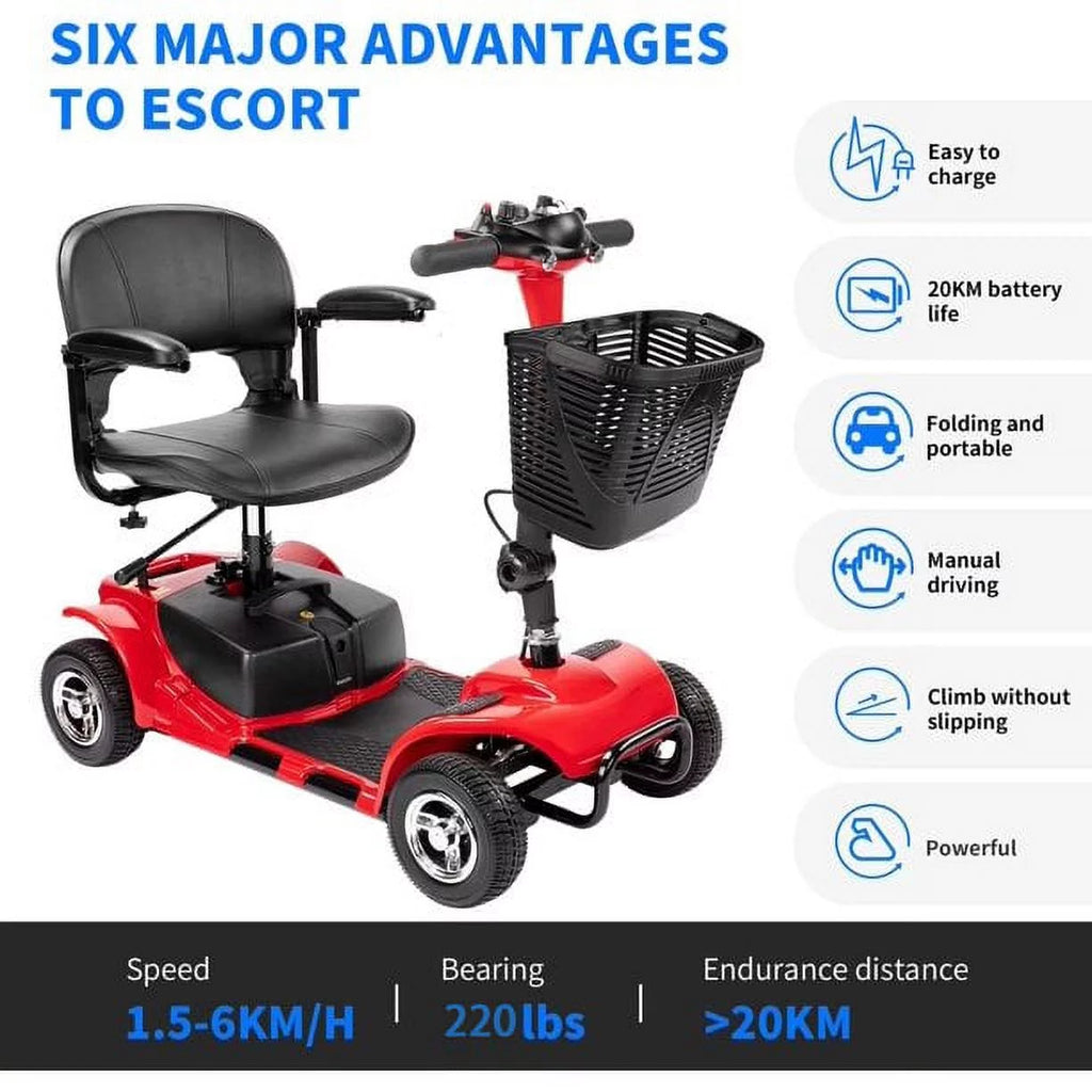 4 Wheels Electric Powered Mobility Scooter Y100923