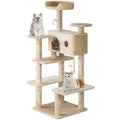 54in Cat Tree Tower with Scratching Posts Y70084