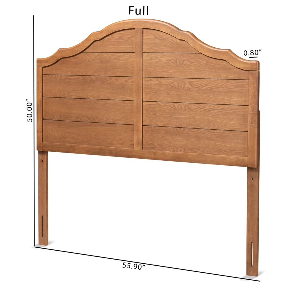 Ash Walnut Finished Wood Full Size Headboard Z395