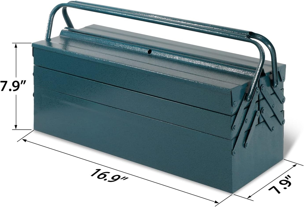 17 Inch Metal Cantilever Tool Box Q7662