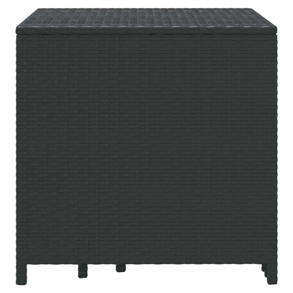 Black Poly Rattan Nesting Tables 3 pcs V7541