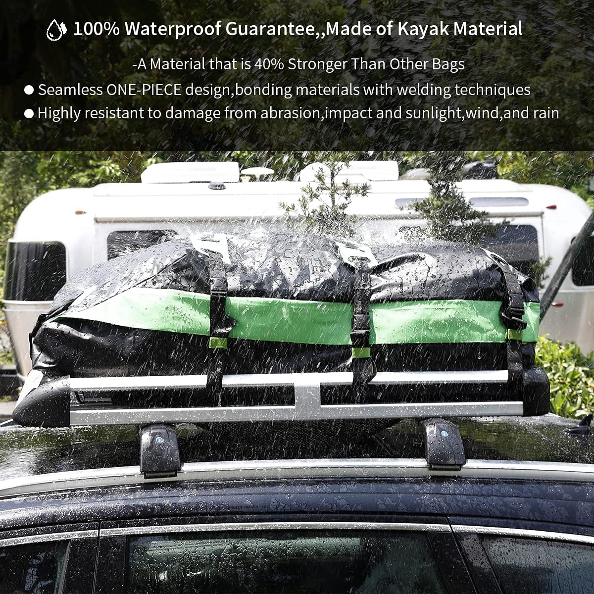 100% Waterproof 15 Cubic Ft Rooftop Cargo Carrier Bag E719