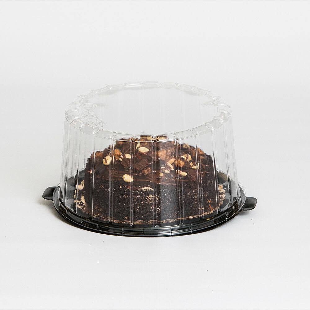 Clear Double Layer Cake Container with Dome Lid, 8x22, 100/Case F4124