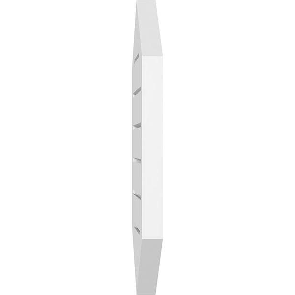 Vertical Peaked Surface Mount PVC Gable Vent R424882