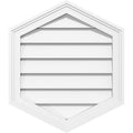 Vertical Peaked Surface Mount PVC Gable Vent R424882