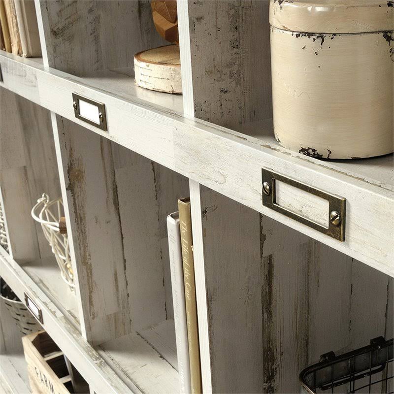 White 10-Cubby Engineered Wood Bookcase W732