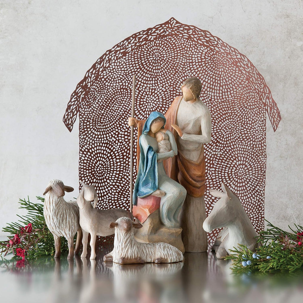 4-piece set sculpted hand-painted nativity figures F15011