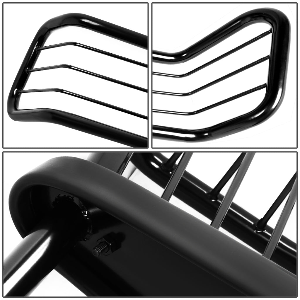 Front Bumper Protector Brush Grille Guard (Black) J180126