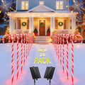 24 Pack 28" Solar Candy Cane Path Lights with Stakes R925728