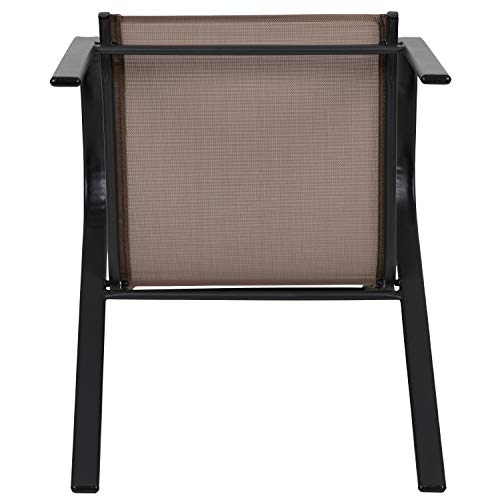 4 Pack Brown Outdoor Stack Chair K614