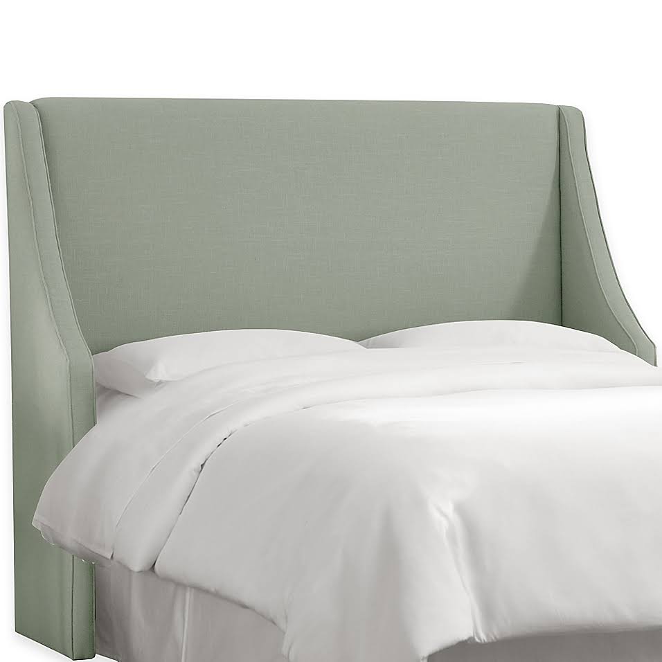 California King Linen Headboard C348978