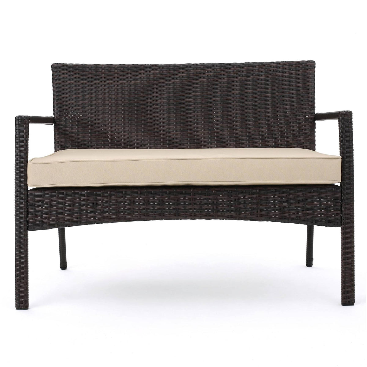 Brown 4pc Wicker Chat Set C300836