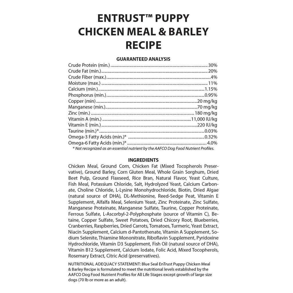 Chicken Meal & Barley Recipe N9906