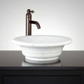 17x22 Carrara Marble Vessel Bathroom Sink D485