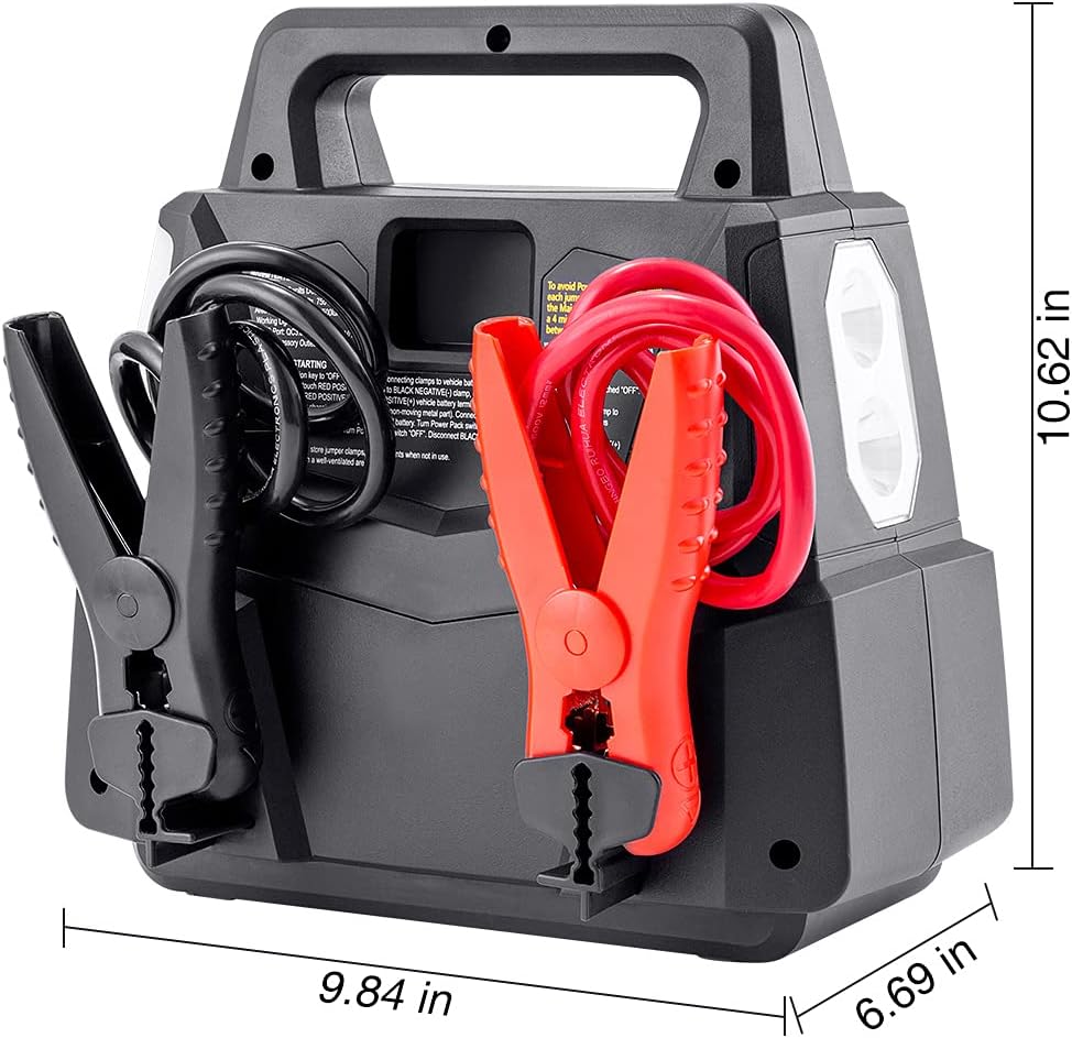 12V Portable Car Jump Starter USB Power Bank Charger Y91974