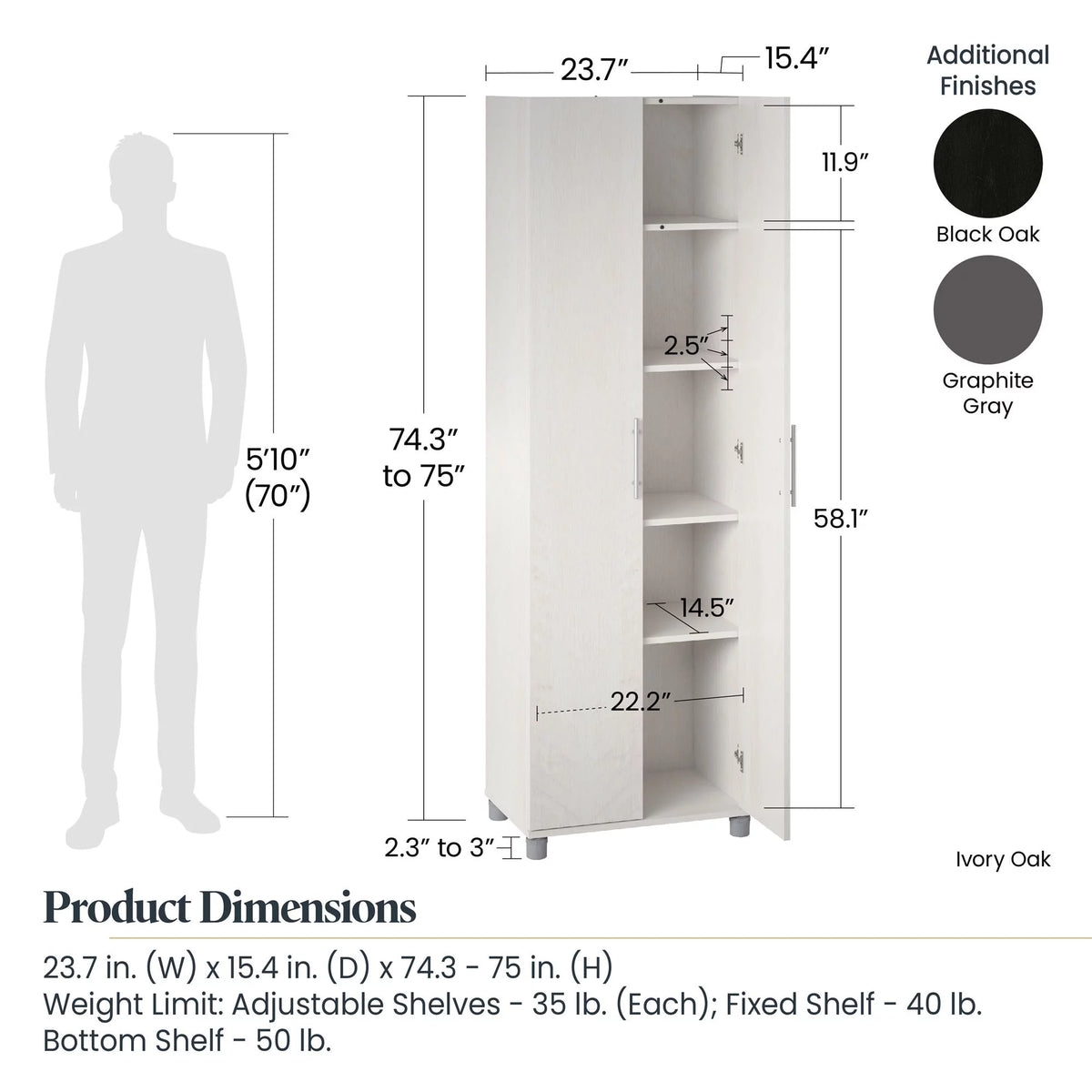 24" Utility Cabinet F984