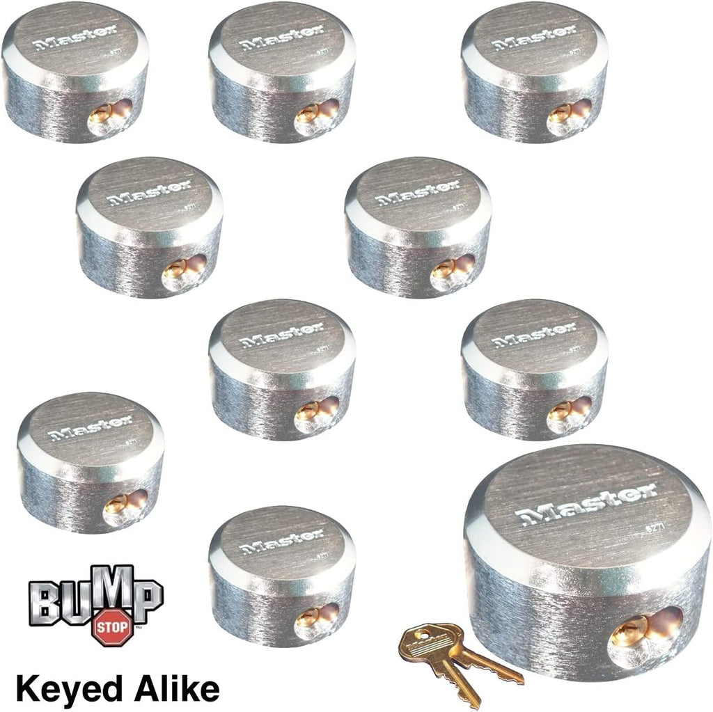 3 Keyed Alike Padlocks with BumpStop Technology E56649