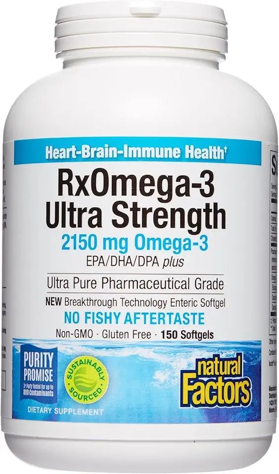 Ultra Strength Omega-3 Fish Oil 2,150 mg 150 Softgels U282