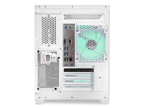 White Gaming PC Desktop with AMD Ryzen 7 5700G, RTX 4060 8GB, 32GB DDR4 RAM, 1TB M.2 PCIE SSD, Windows 11 Pro R6516