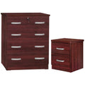 Mahogany Dresser and 2-Drawer Nightstand Set I8654