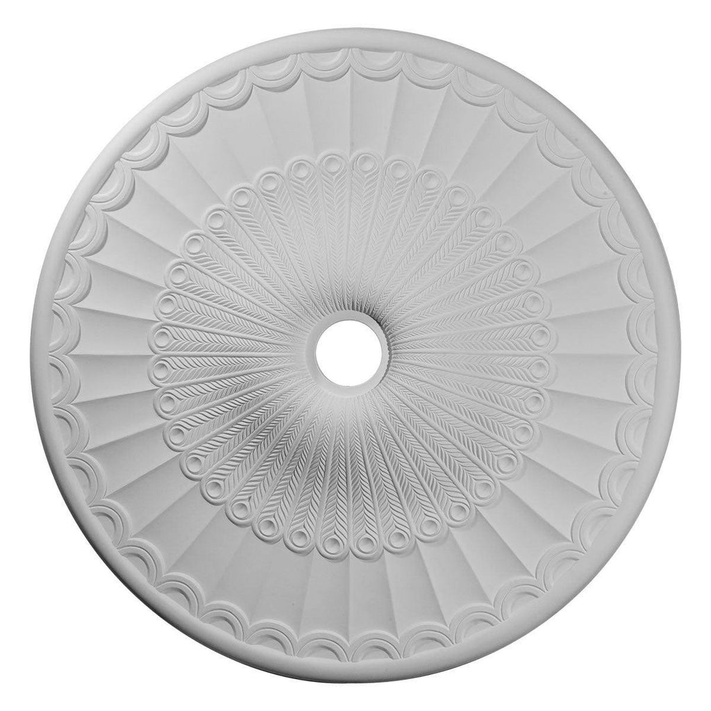 Hand-Painted Pewter Ceiling Medallion V543