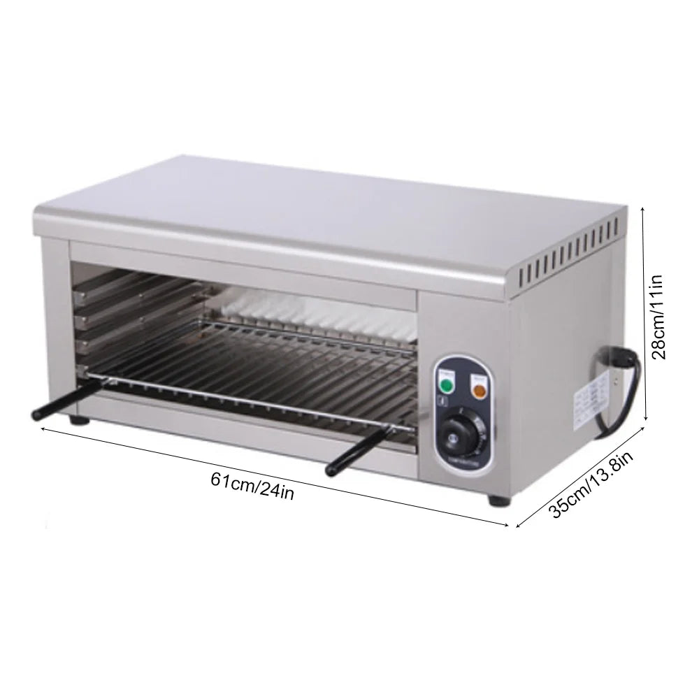 Commercial Cheese Melter Wall-mounted 1500W Electric Salamander Broiler Q2547