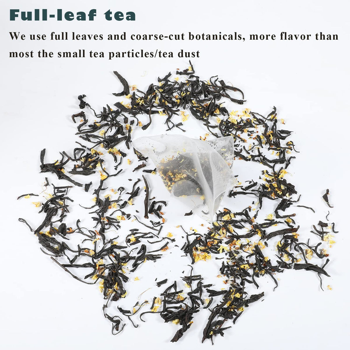 Organic Osmanthus Black Tea Bags, 30 Sachets in Tea Tin N8926