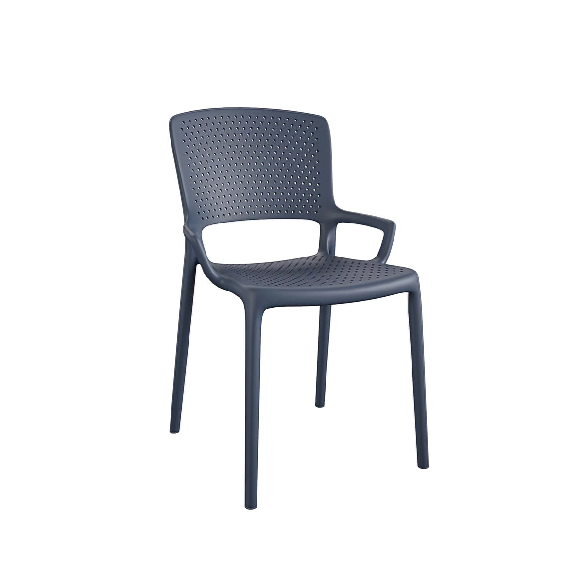 Navy Resin Stacking Chair 2-Pack B4128
