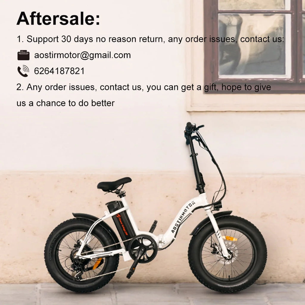 Folding Electric Bike 20 inch Fat Tire 500W 36V 13AH E472068