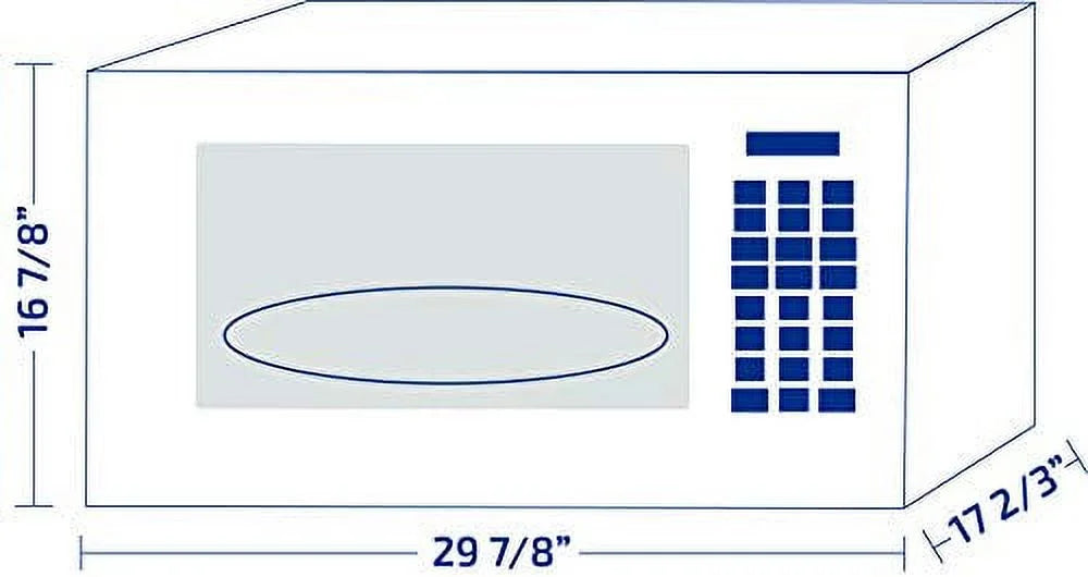 30" Over the Range Microwave 1.6 cu. ft. 1000 Watts White C417285
