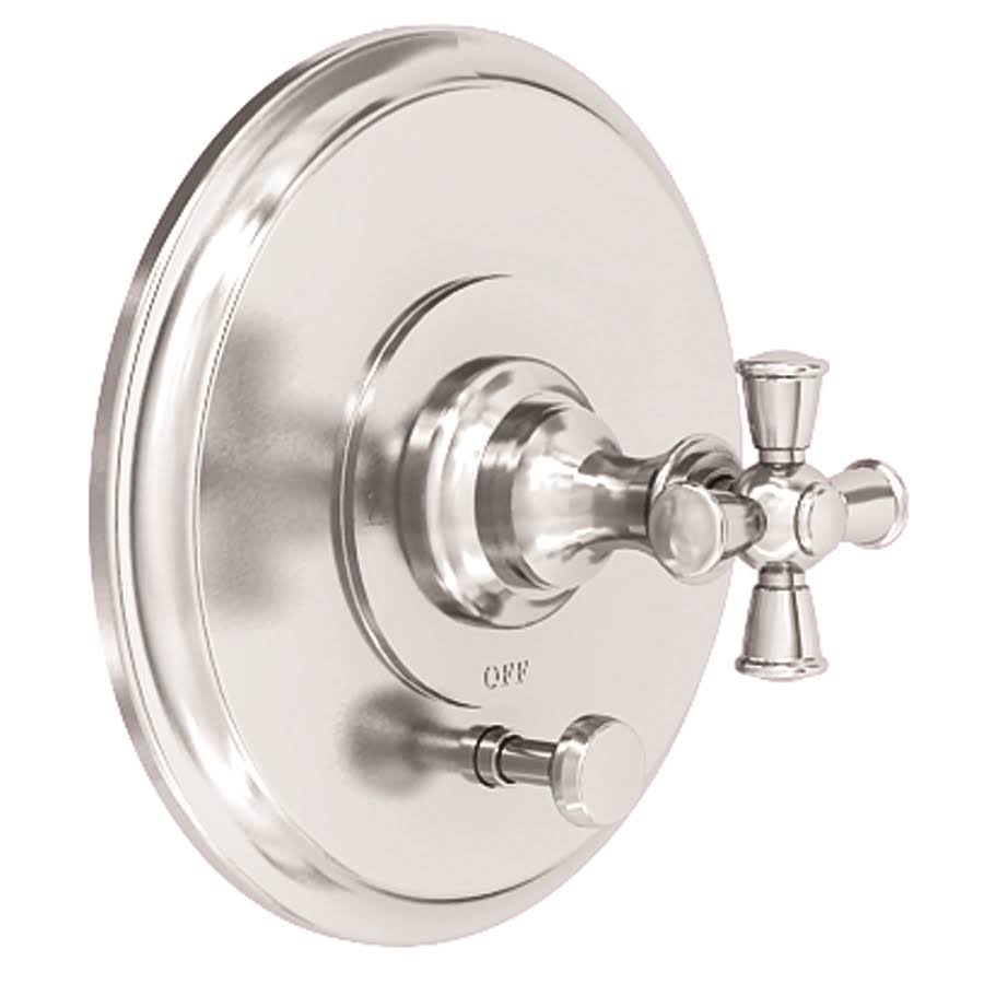 Satin Nickel Tub & Shower Diverter Plate with Handle X303361