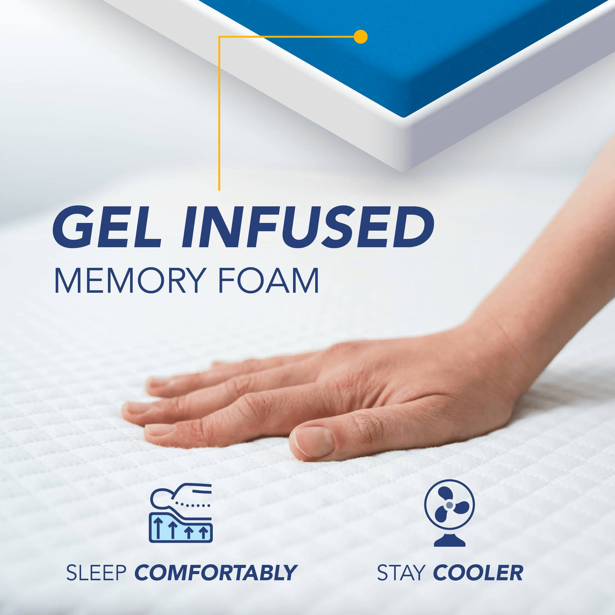 California King 12-Inch Gel Memory Foam Mattress D60432
