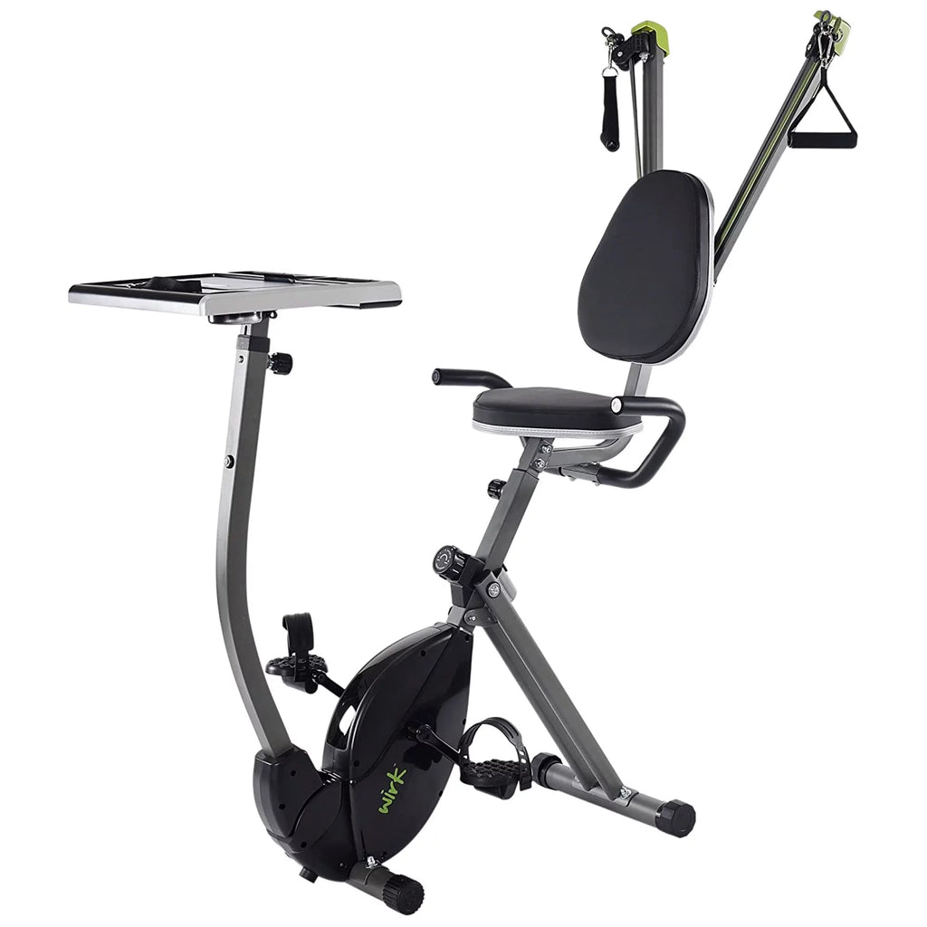 Upright Exercise Bike Workstation and Standing Desk R478026