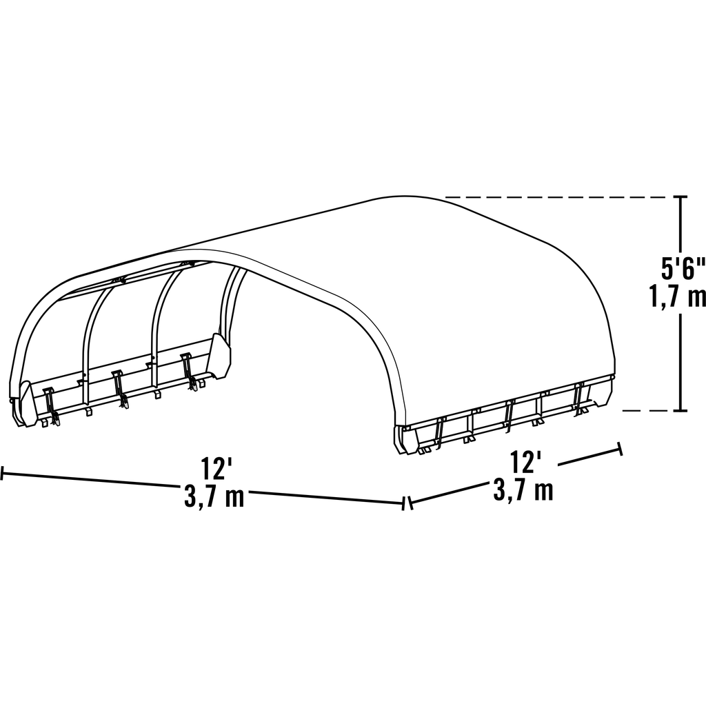 Green Round Corral Shelter Cover J981734