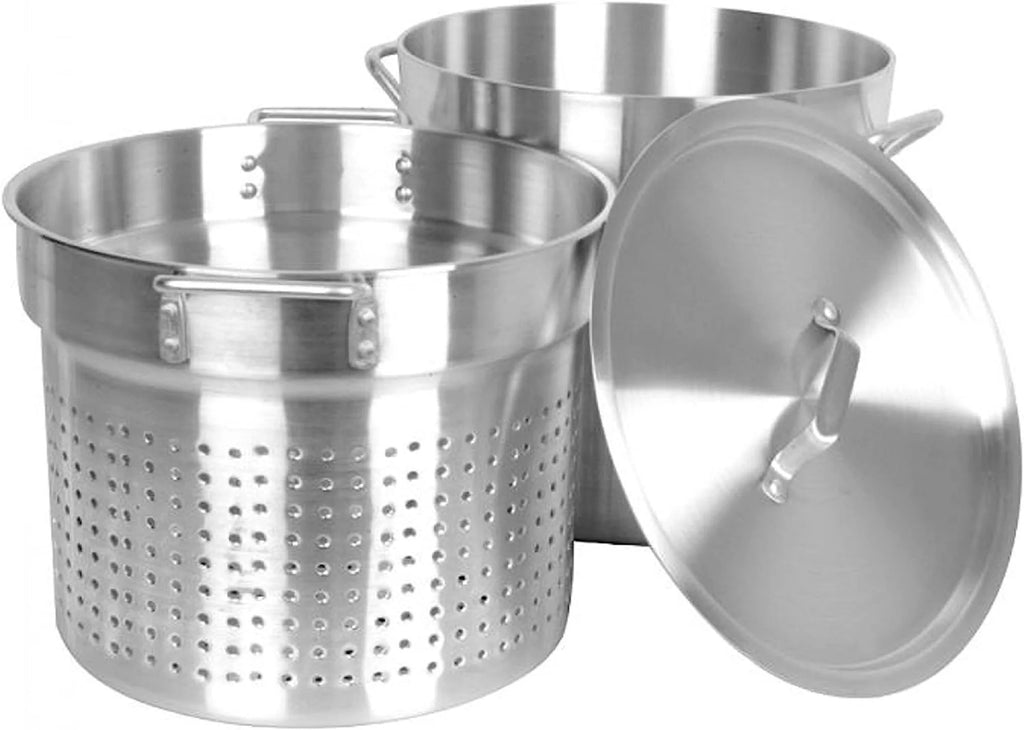 3 Piece 12 qt. Aluminum Pasta Cooker E274