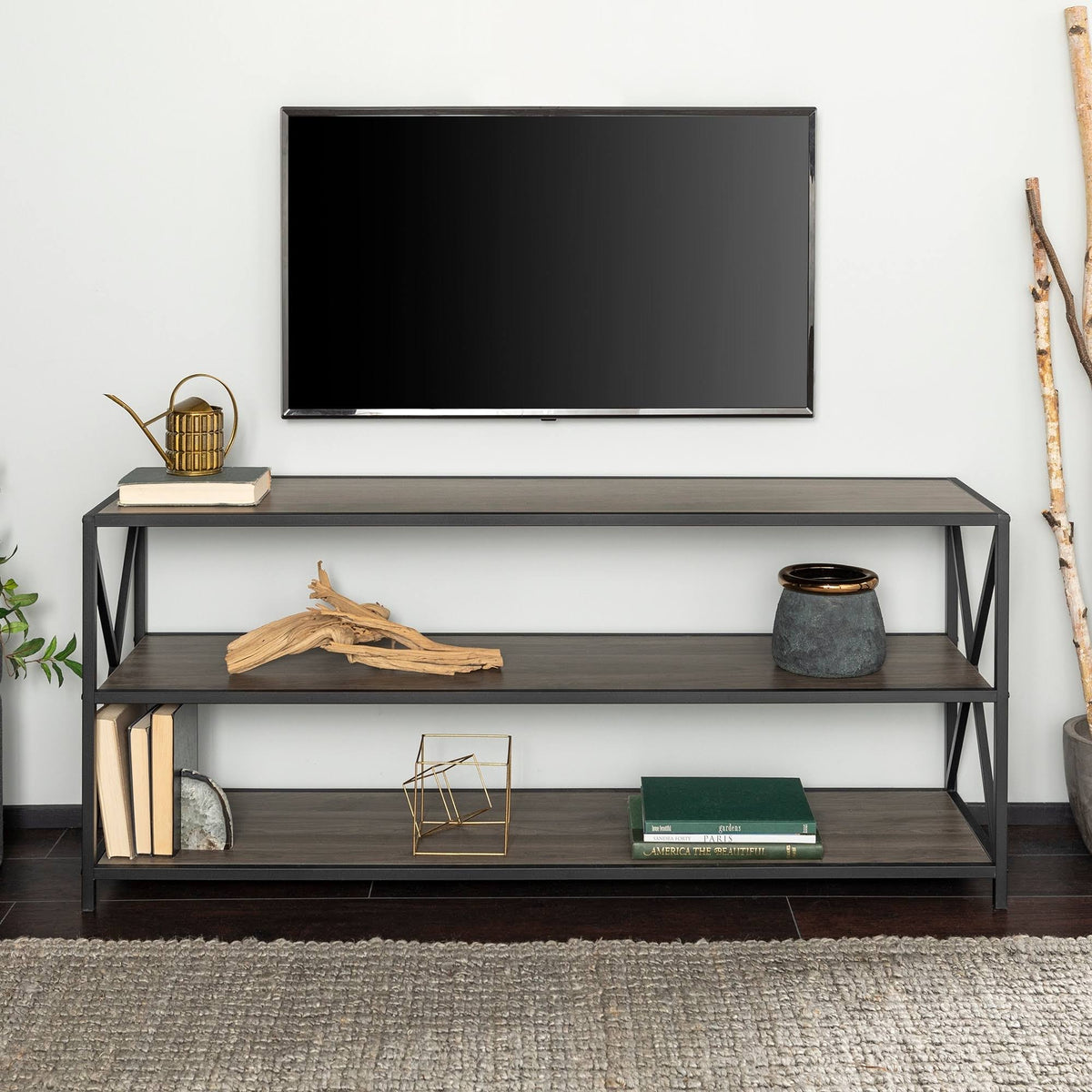 60-Inch X-Frame Bookshelf D33329