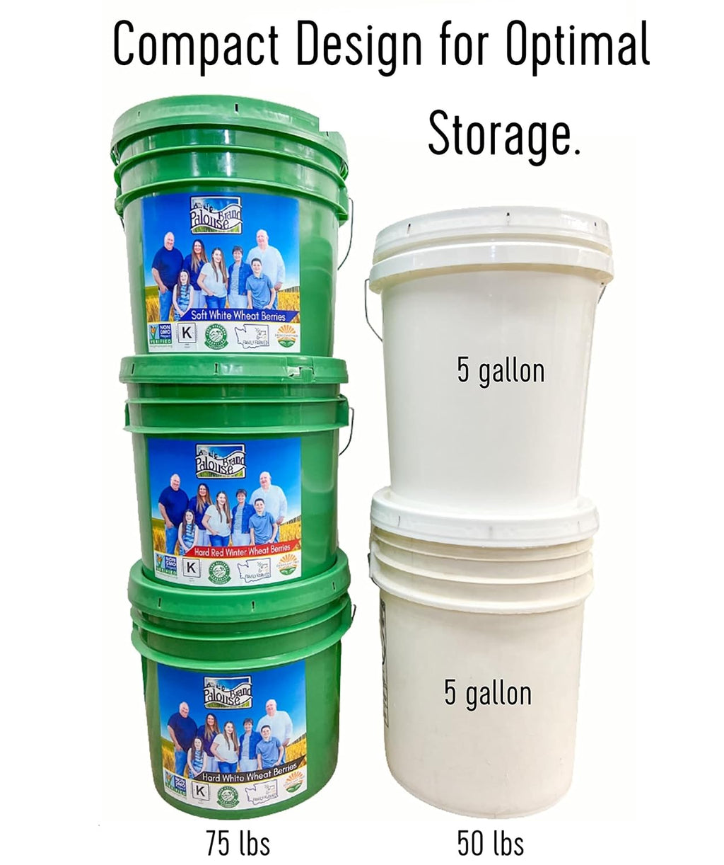 25 LBS Hard Red Winter Wheat Berries in Bucket A9931
