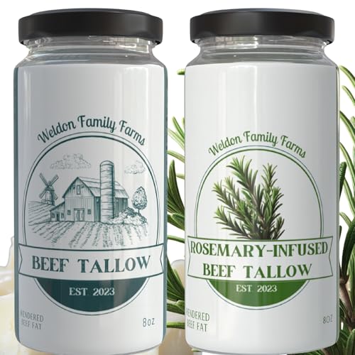 Rendered Beef Tallow, 2 pack, Grass fed, 16oz Total X46455