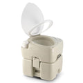 Portable Toilet, 5.3 gal. HDPE Camping Toilet with Built-in Handle J6632