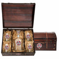 Metalworks Decanter Chest Set, Red O7829