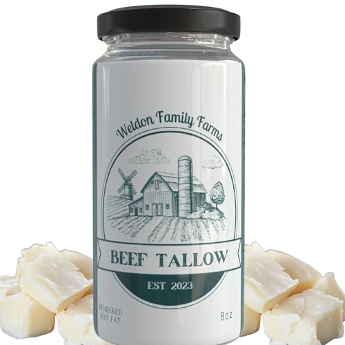 Rendered Beef Tallow, 2 pack, Grass fed, 16oz Total X46455