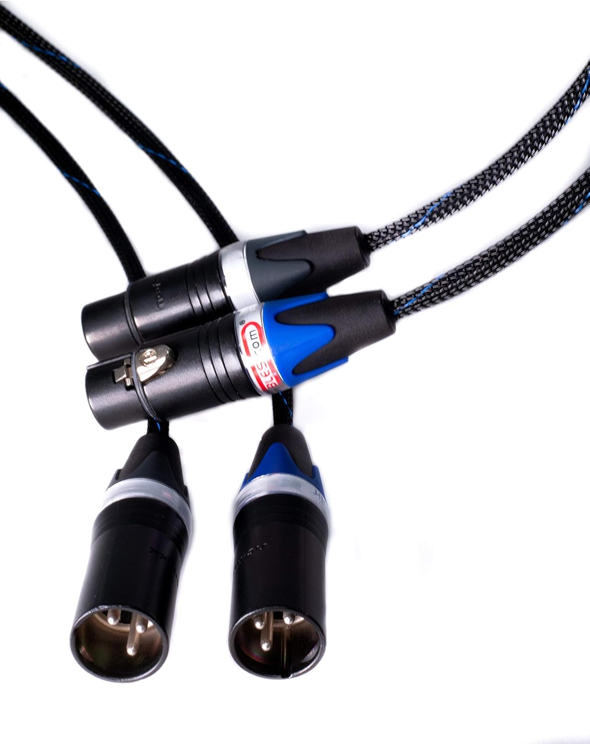 Blue XLR Cables Stereo Pair 3 Feet E700970