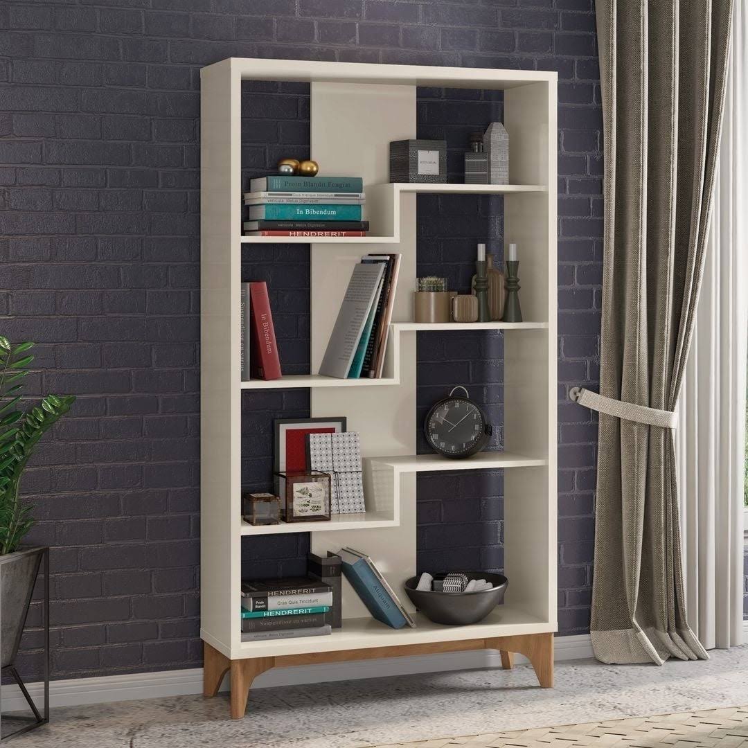 Grey Bookcase A947