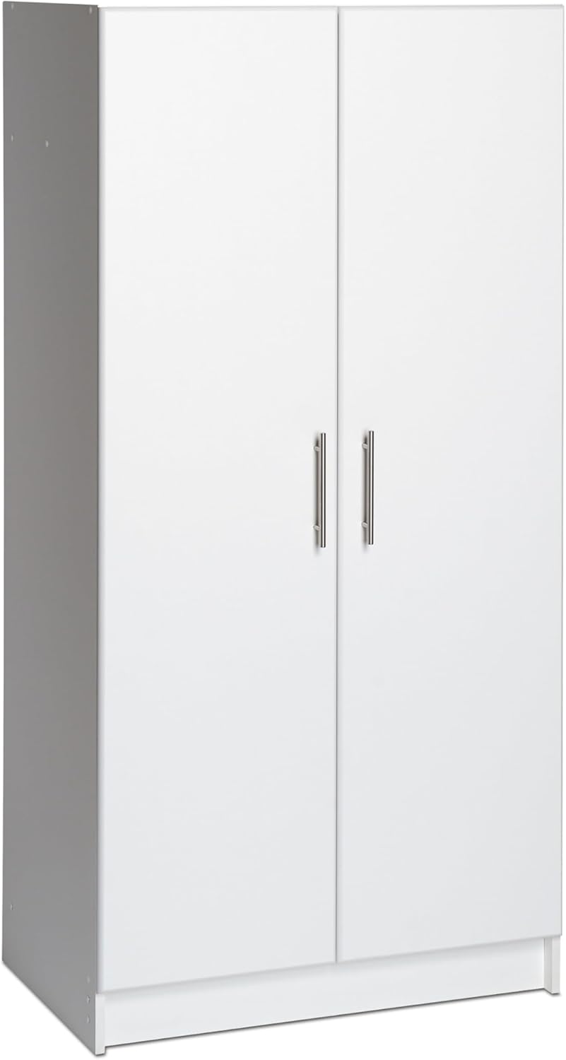 White Armoire Wardrobe with Hanging Rail M3273