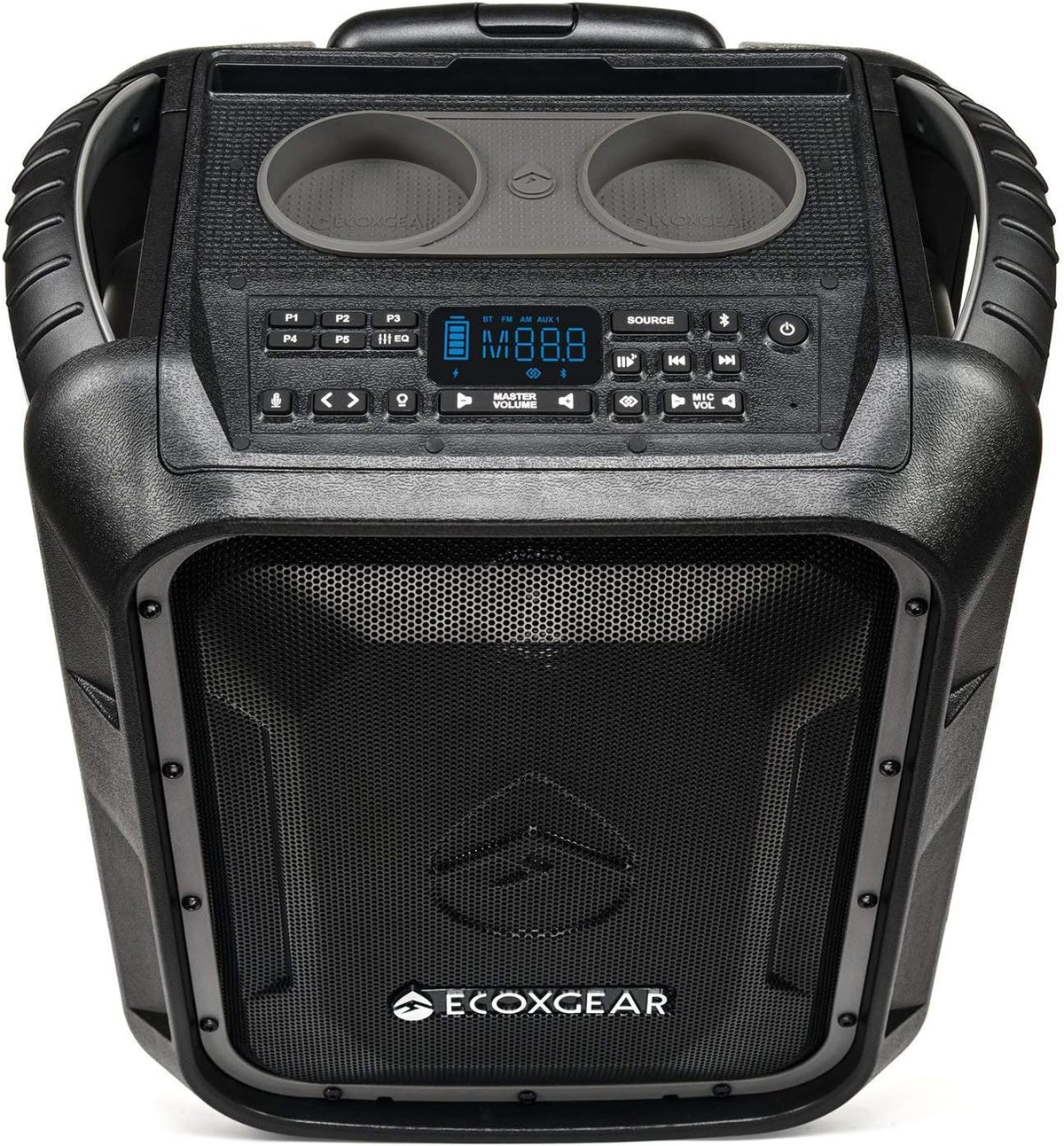 Rugged Waterproof Floating Portable Bluetooth Wireless 100 Watt Speaker and PA System (Gray) M5667
