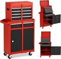 5 Drawer Rolling Tool Chest Cabinet with Wheels and Locking System E500488