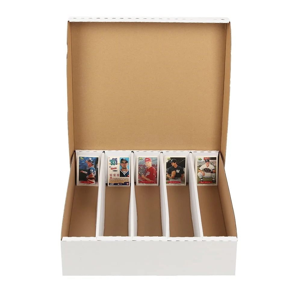 Card Storage Box Holds 5000 Count Trading Card Corrugated Holder Container D383