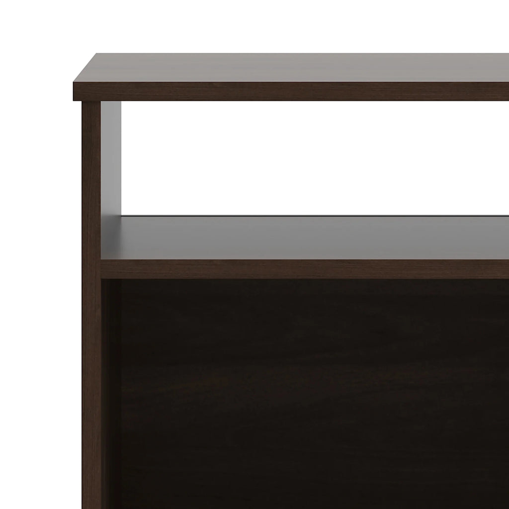 Dark Walnut Open Shelf Nightstand E588